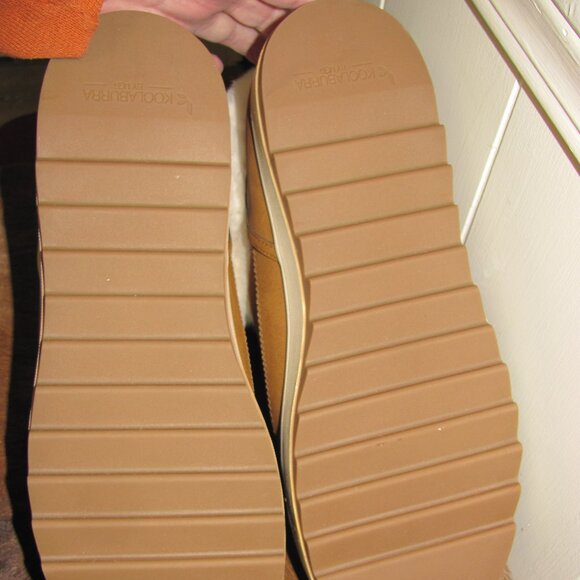 KOOLABURRA UGG WOMEN’S LACE-UP TYNLEE BOOT CHESTNUT SUEDE FAUX FUR TRIM   NEW IN - Picture 8 of 12